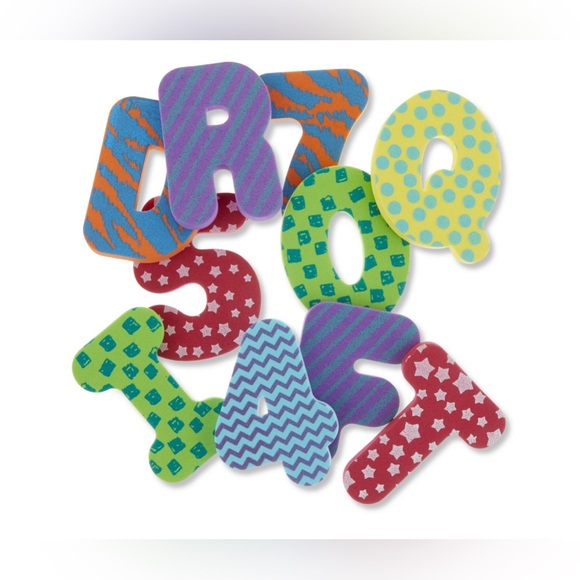 Crayola Mix and Match Bath Foam Letters and Numbers, 36 Pieces - Picture 2 of 6